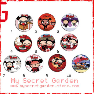 Pucca - Pinback Button Badge Set 1a or 1b ( or Hair Ties / 4.4 cm Badge / Magnet / Keychain Set )